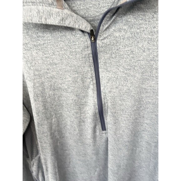 Exofficio Insect Shield 1/4 Zip Pullover Top Medium Grey Performance Long Sleeve - Picture 5 of 6